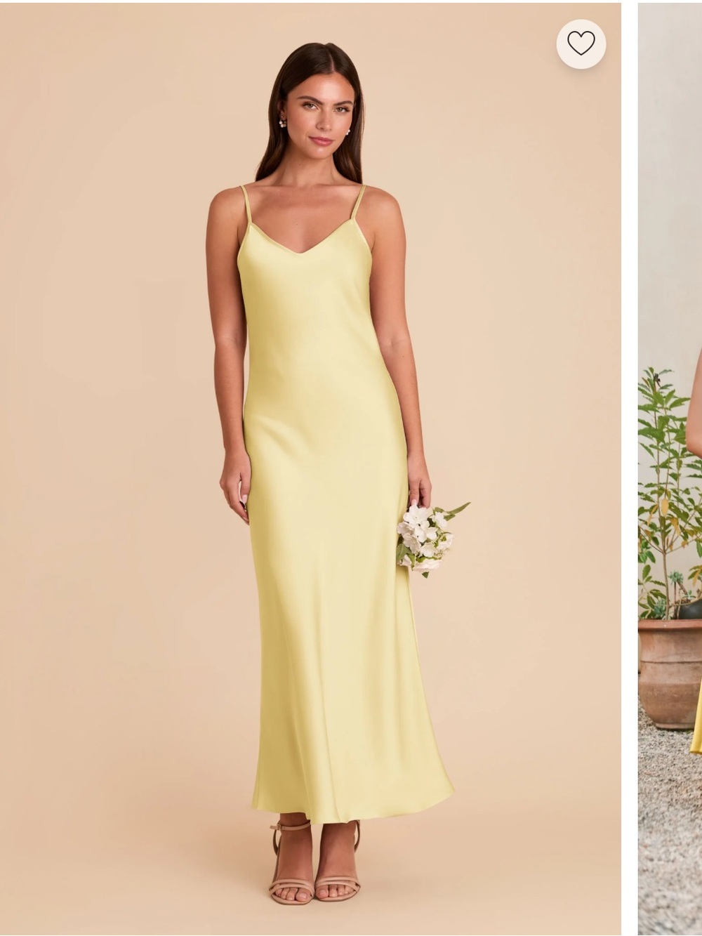 Birdy Grey Lemon Sorbe Satin Slip Maxi Dress